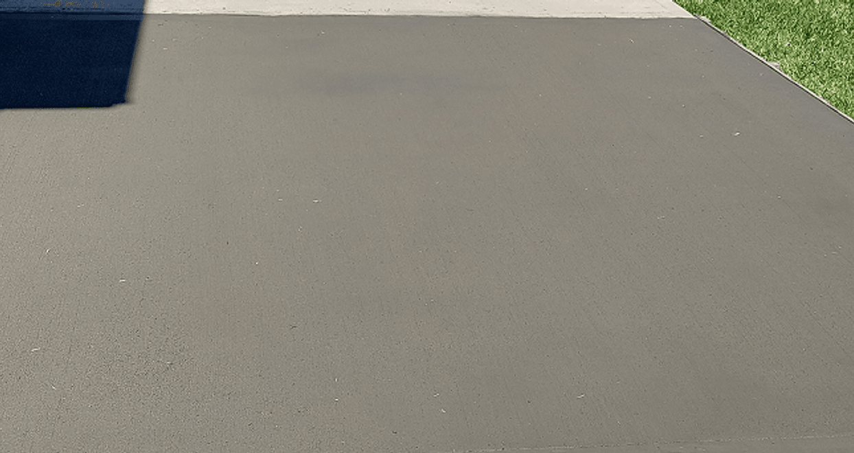 standard broom finish concrete driveway