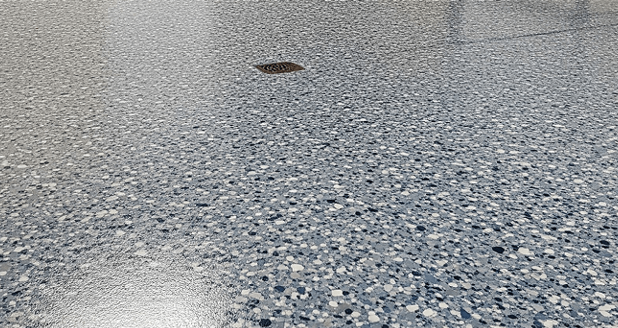 exposed aggregate concrete driveway finish