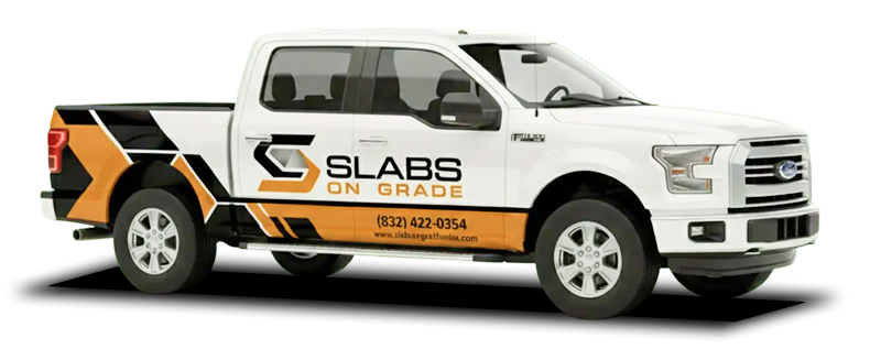 Slabs on grade work truck